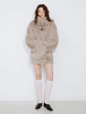 Wheat Faux Fur Monty Coat