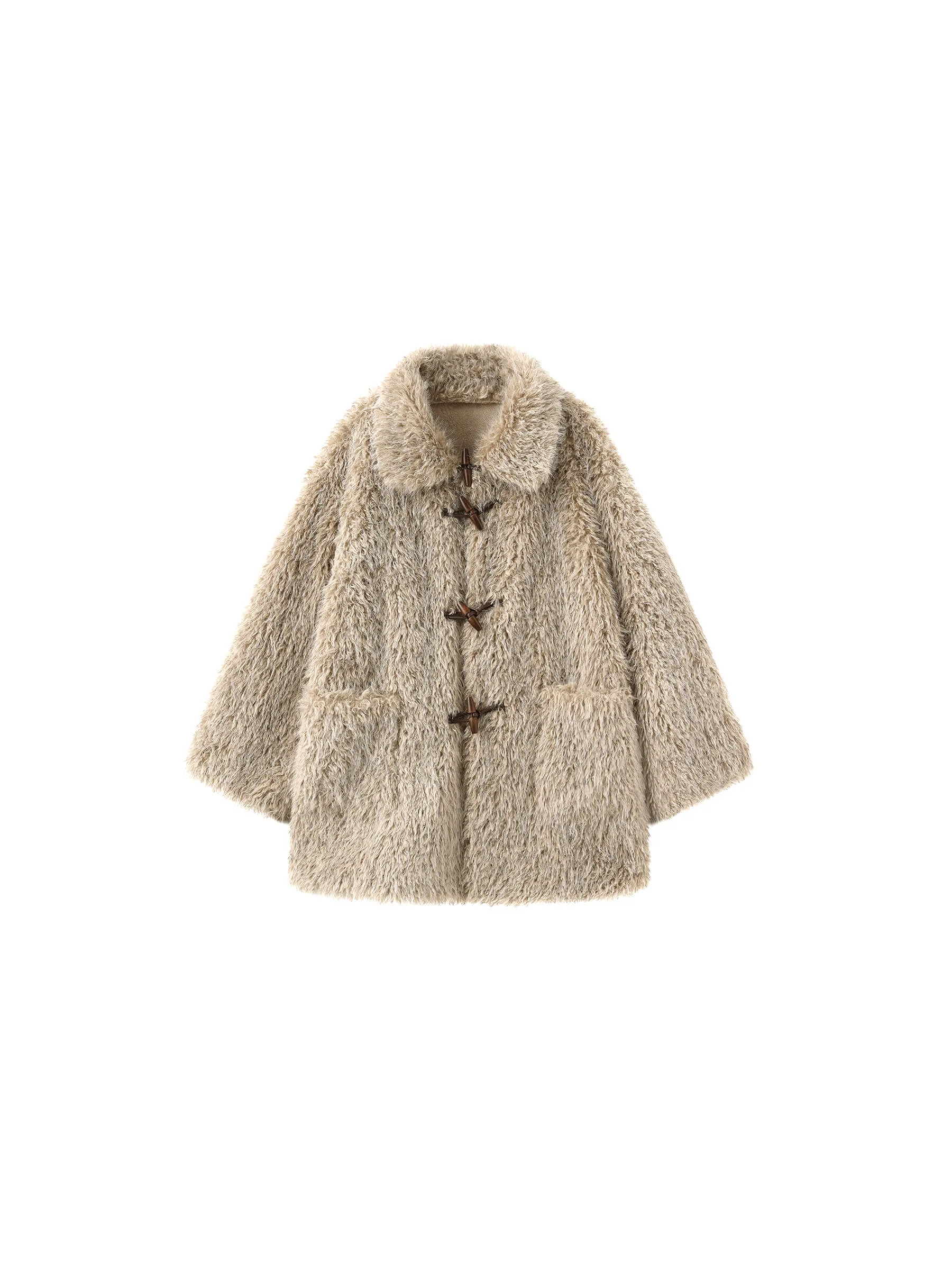 Wheat Faux Fur Monty Coat