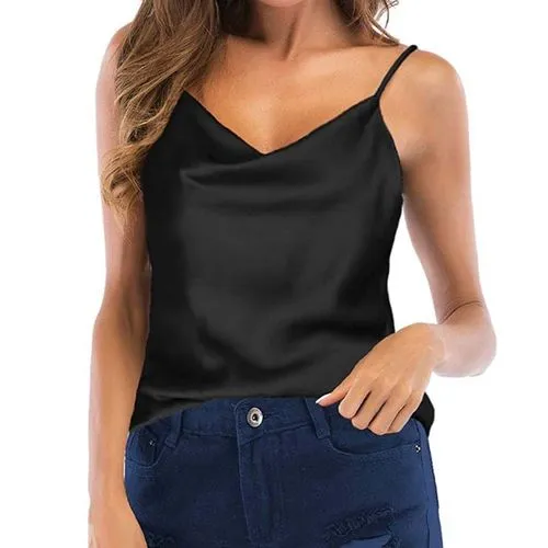 Women's Camisole Tank Tops Backless Sexy Solid Color