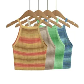 Women's Camisole Tank Tops Vacation Stripe