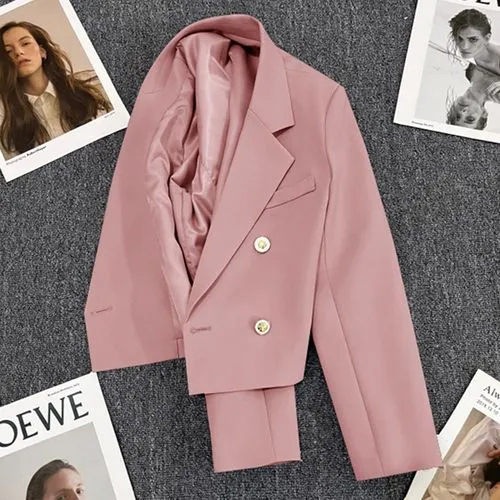 Women's Coat Long Sleeve Blazers Elegant Classic Style Solid Color