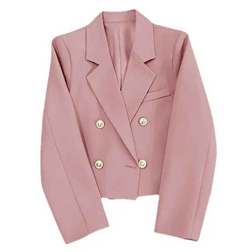 Women's Coat Long Sleeve Blazers Elegant Classic Style Solid Color