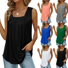 Women's Racerback Tank Tops Tank Tops Casual Solid Color