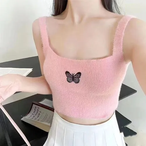 Women's Racerback Tank Tops Tank Tops Embroidery Fashion Butterfly