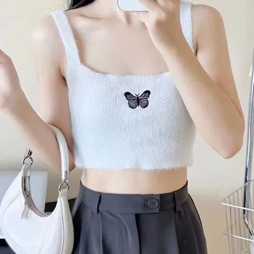 Women's Racerback Tank Tops Tank Tops Embroidery Fashion Butterfly