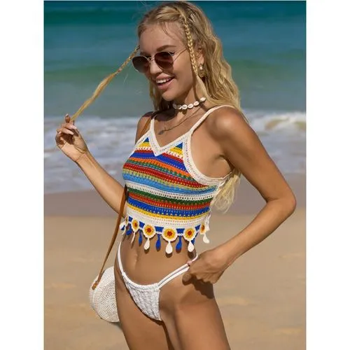 Women's Vest Tank Tops Vacation Color Block Stripe