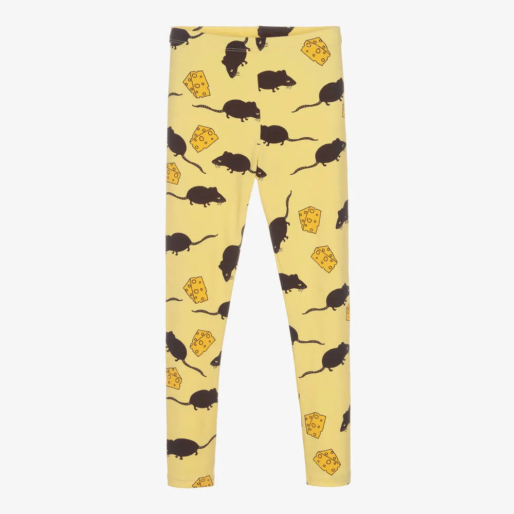 Yellow Organic Cotton Leggings