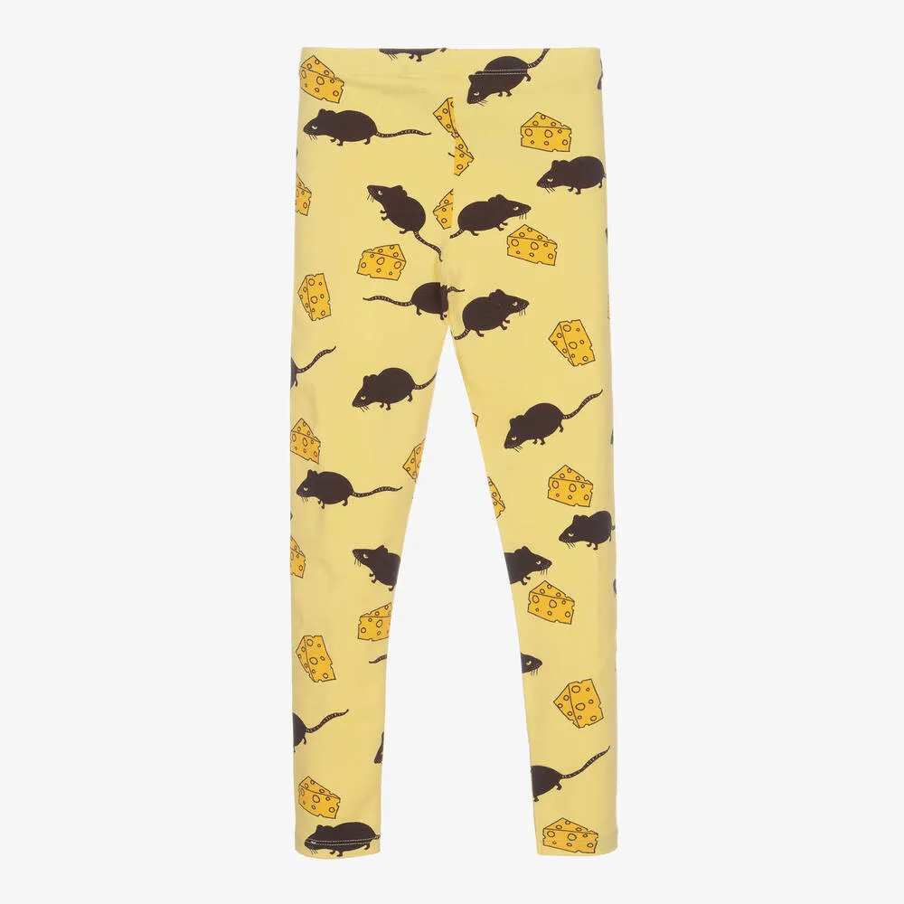 Yellow Organic Cotton Leggings