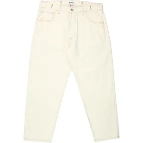 YMC Cream Contrast Stitch Jeans