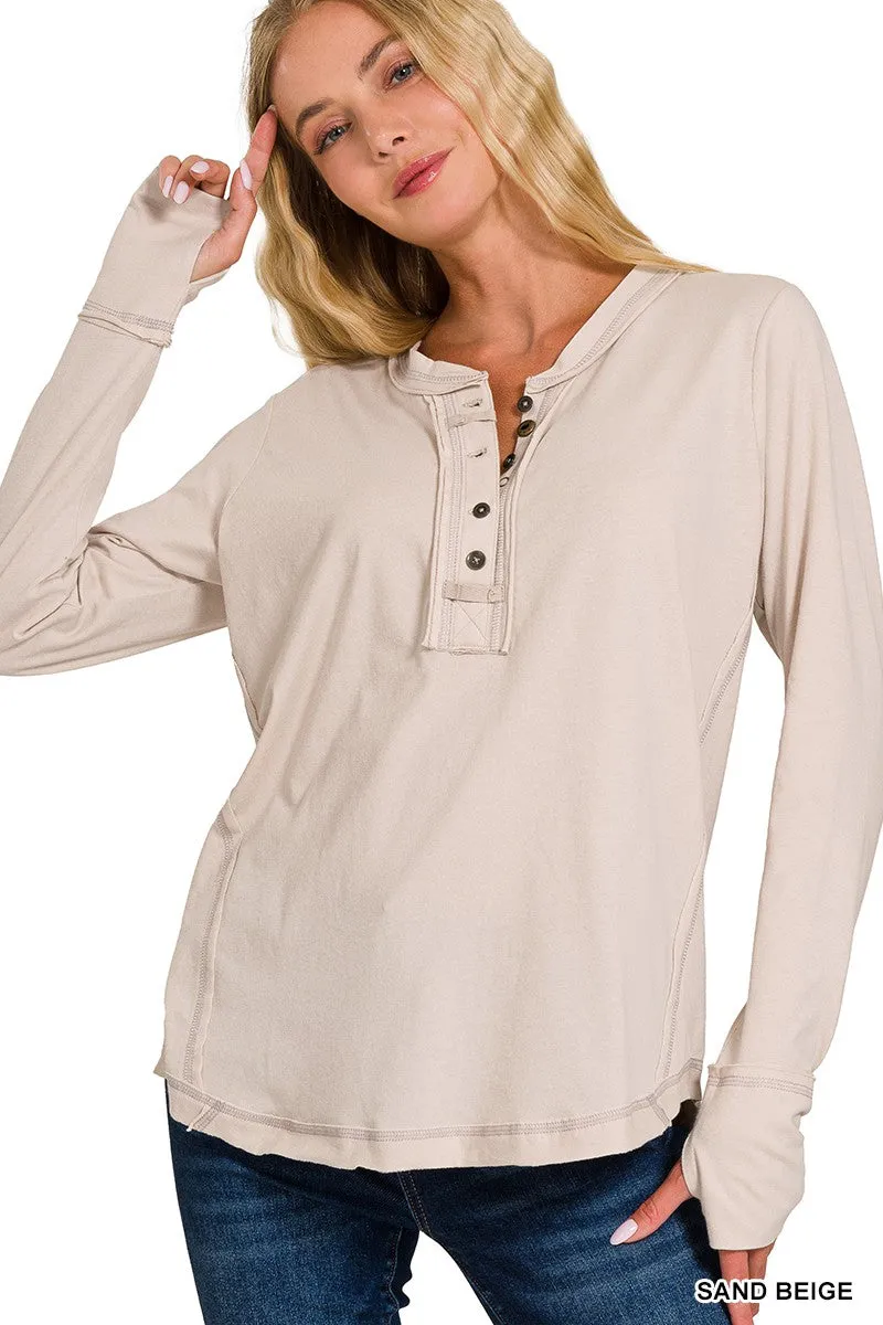 Zen Thumbhole Top - 2 Colors! Restock!