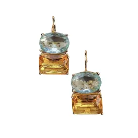 Zoda - Divinity Gem Earrings - Yellow